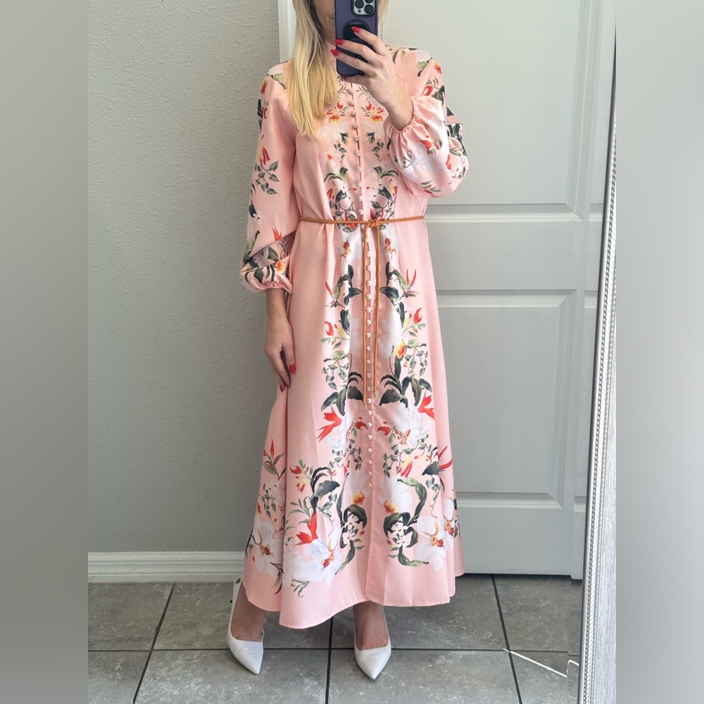 Lexi Billow Long Dress, size M